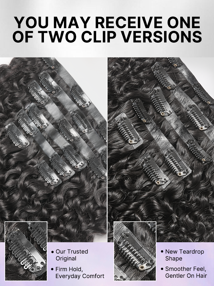 Straight / Body Wave / Kinky Curly / Yaki Straight / Kinky Straight / Messy Curly Clip in Hair Extensions Real Human Hair Pieces 135g 9pcs / 7pcs with Free Gift
