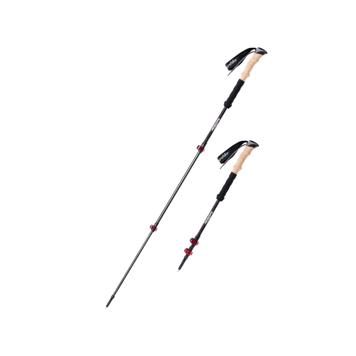 Far Wind™ Three-section Telescopic Carbon Trekking Pole