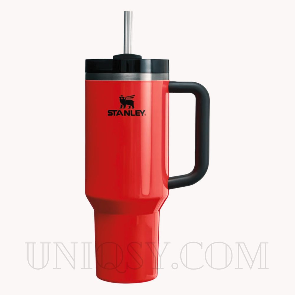Stanley Hermes Orange 40 OZ Quencher Flowstate Tumbler Cup