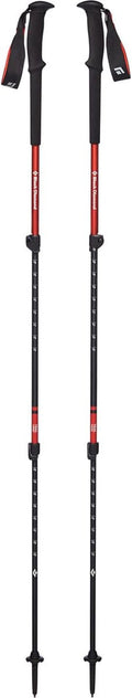 Black Diamond Trail Trekking Poles, Pair of 2 Lightweight Collapsible Aluminum Hiking Sticks for Trekking, Backpacking, Walking