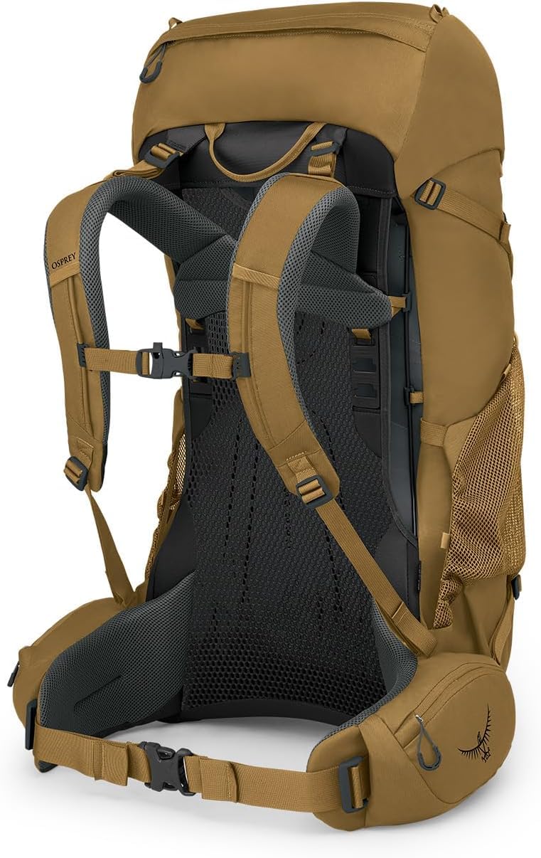 Osprey Rook 50L Men's Backpacking Backpack, Histosol Brown/Rhino Grey
