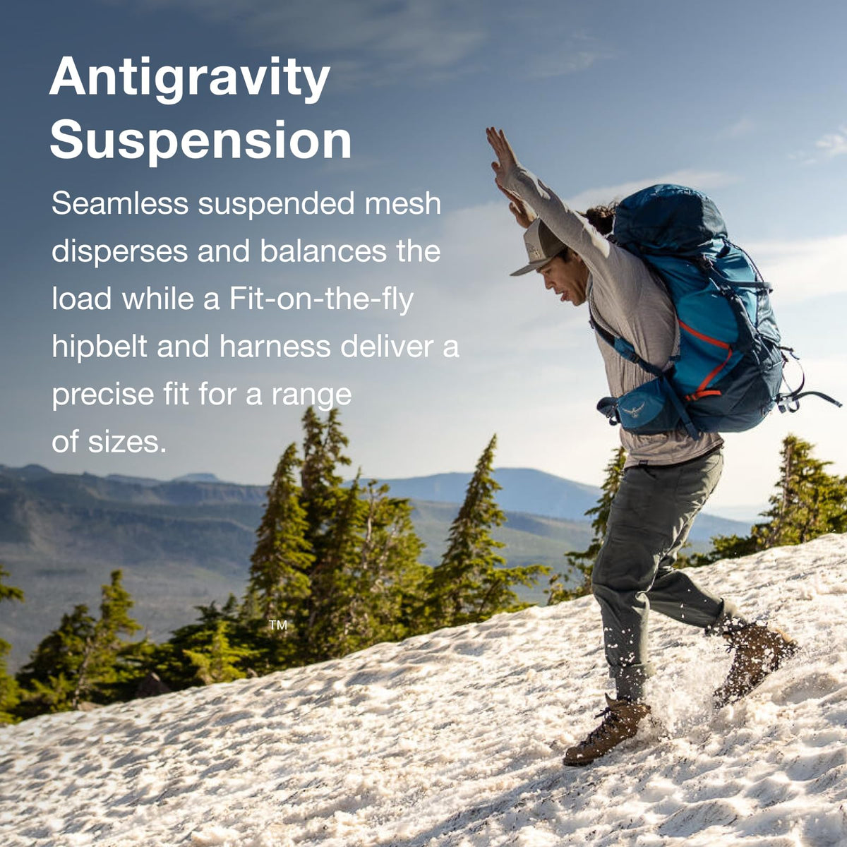 Osprey Atmos AG LT 65L Men's Backpacking Backpack, Night Shift/Scoria Blue, L/XL