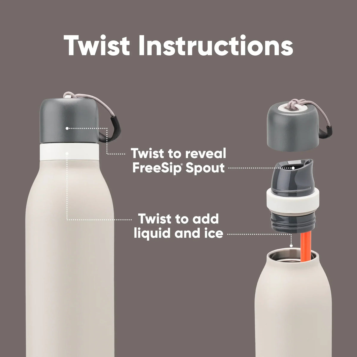 Owala Freesip Twist Bottle 18oz - Neo Sage