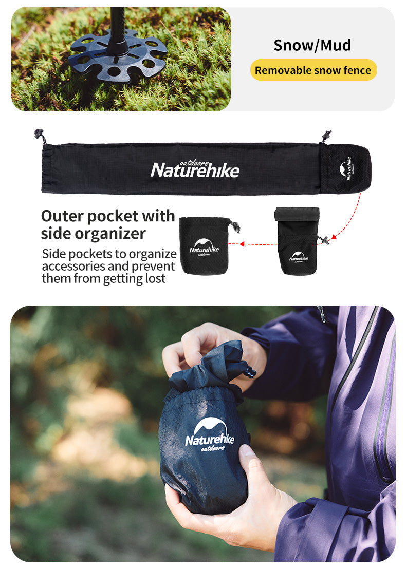 Far Wind™ Three-section Telescopic Carbon Trekking Pole