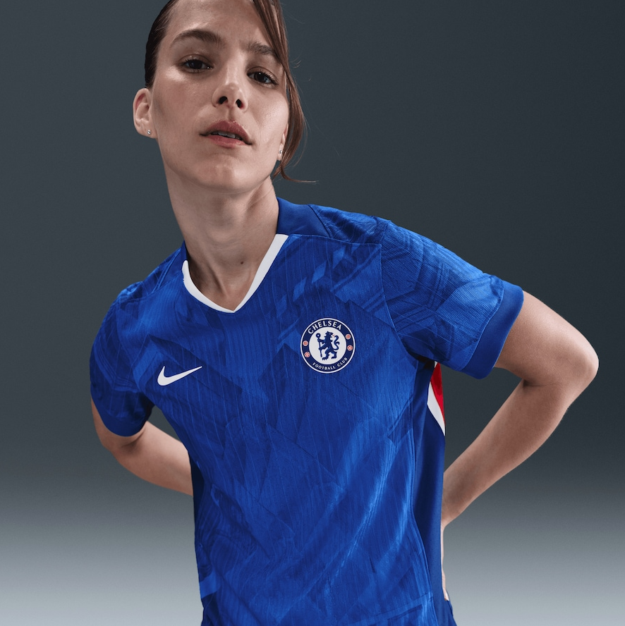 Chelsea Home 25/26 with World Champions 25 printing - Womens