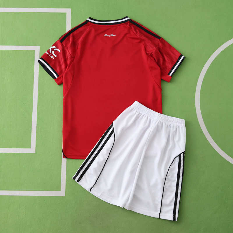 Kids Manchester United Home Kit 2025/26