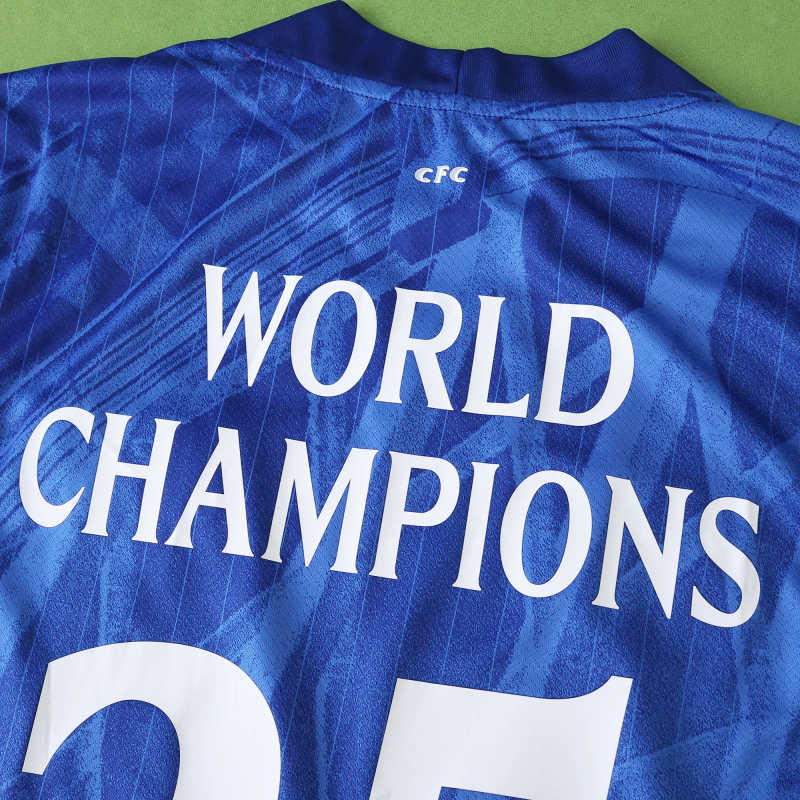 Chelsea Home 25/26 with World Champions 25 printing - Womens
