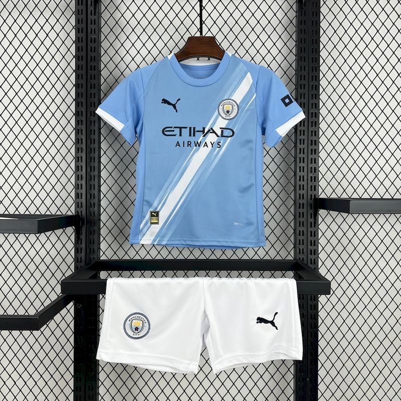 Kids Manchester City Home Kit 2025/26