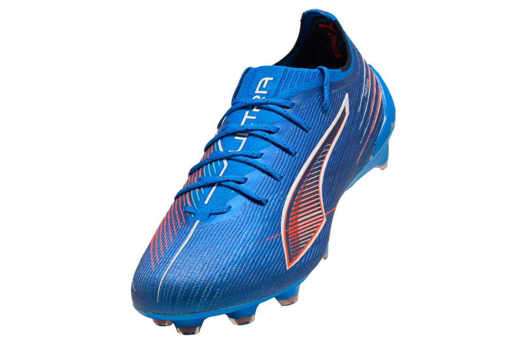Puma Ultra 6 Ultimate FG Firm Ground Soccer Cleat -Ultra Blue/White/Glowing Red